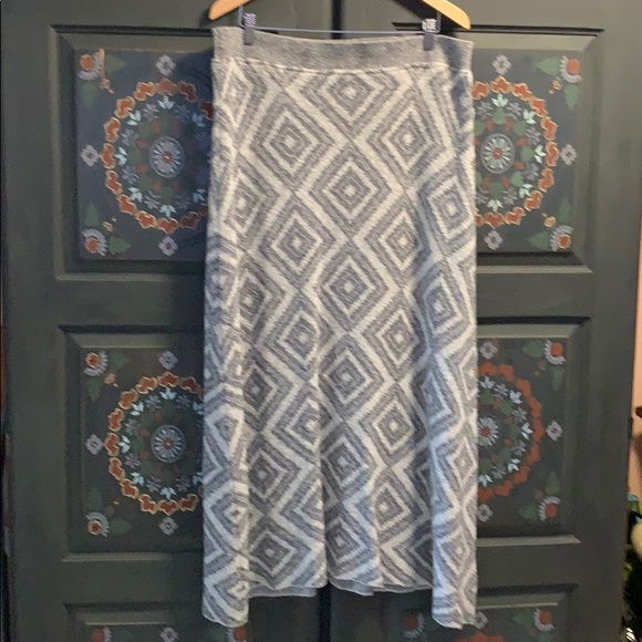 Gorgeous Anthro Moth Diamond Knit Maxi Skirt